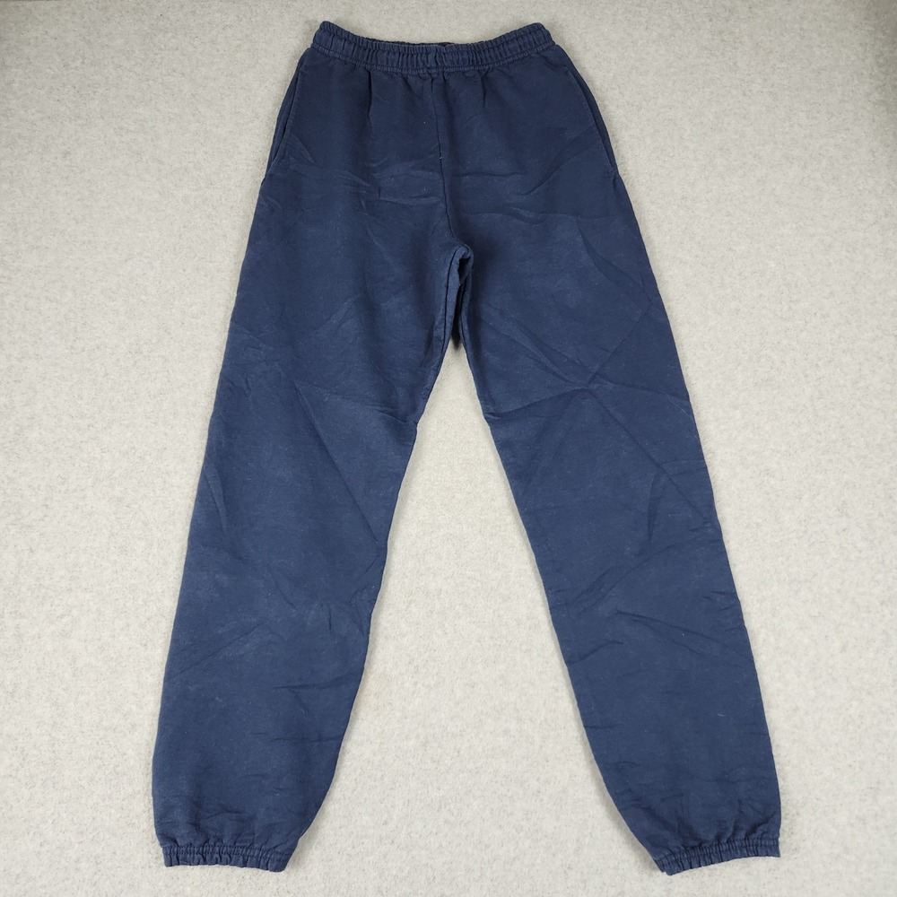 Athletic Works Joggers Sweatpants Women S Navy Blue Fleece Lined Elastic‎ Waist